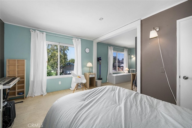 4481 Larwin Ave, Cypress, CA 90630 - carpeted bedroom featuring ornamental molding