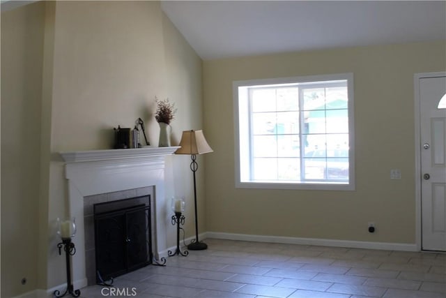 23266 Via Ronda, Mission Viejo, CA 92691 - living area with a fireplace and light tile patterned floors