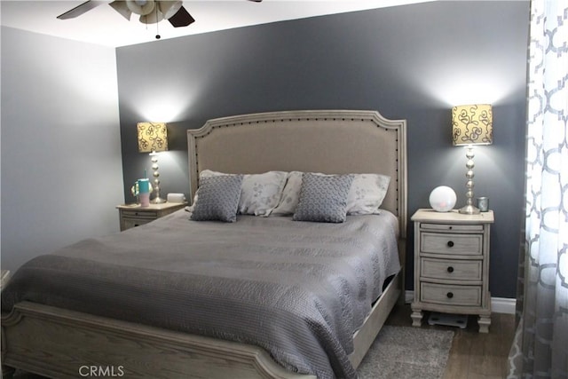 23266 Via Ronda, Mission Viejo, CA 92691 - bedroom featuring wood finished floors and a ceiling fan