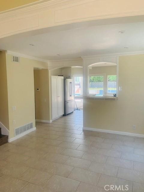 23266 Via Ronda, Mission Viejo, CA 92691 - empty room featuring ornamental molding and stairs