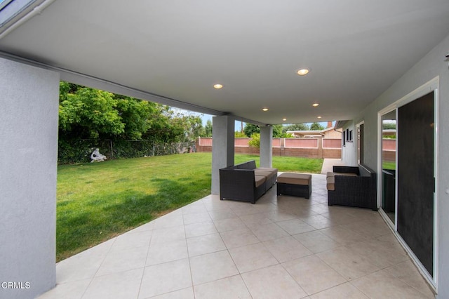 6552 Neddy Ave, West Hills, CA 91307 - fenced backyard with a patio area