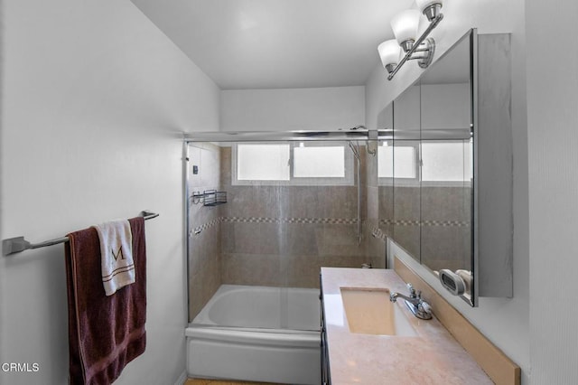 6552 Neddy Ave, West Hills, CA 91307 - bathroom with enclosed tub / shower combo and vanity