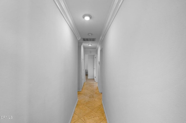 6552 Neddy Ave, West Hills, CA 91307 - hall with ornamental molding and light tile patterned floors