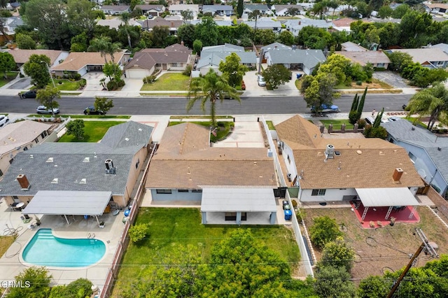 6552 Neddy Ave, West Hills, CA 91307 - aerial view of residential area featuring a pool