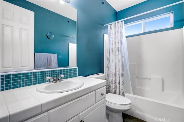 11543 Sky Pointe Dr, Desert Hot Springs, CA 92240 - full bathroom featuring vanity and shower / bath combination with curtain