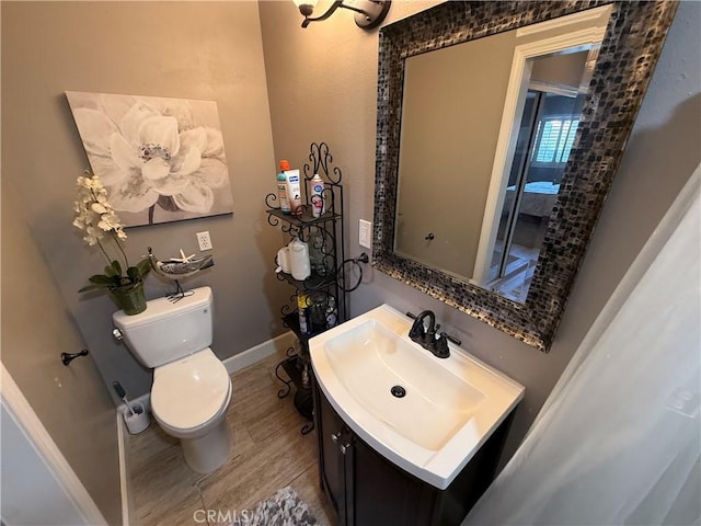 1053 Border Ave, Corona, CA 92882 - bathroom with vanity and wood finished floors