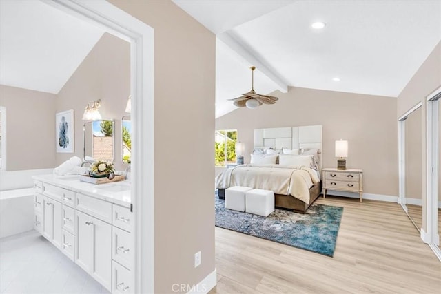 22461 Silver Spur, Lake Forest, CA 92630 - bedroom with light wood-type flooring and a sink