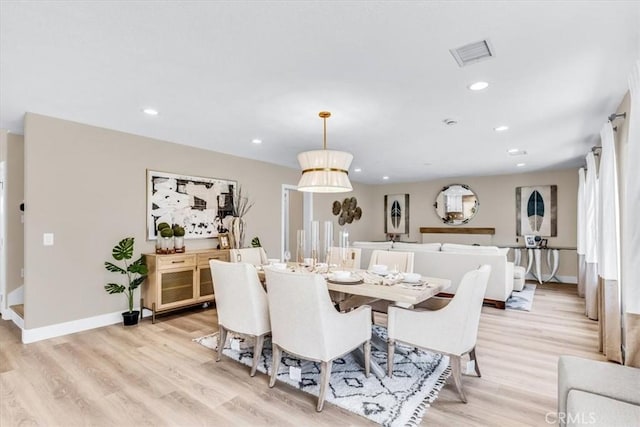 22461 Silver Spur, Lake Forest, CA 92630 - dining area with light wood-type flooring and recessed lighting