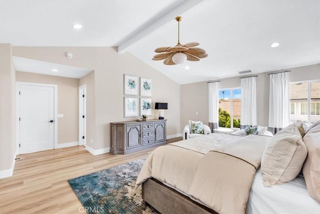 22461 Silver Spur, Lake Forest, CA 92630 - bedroom featuring light wood-type flooring, recessed lighting, and ceiling fan
