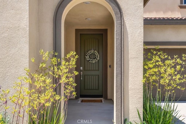874 Royal Knight Trl, Redlands, CA 92374 - property entrance featuring stucco siding