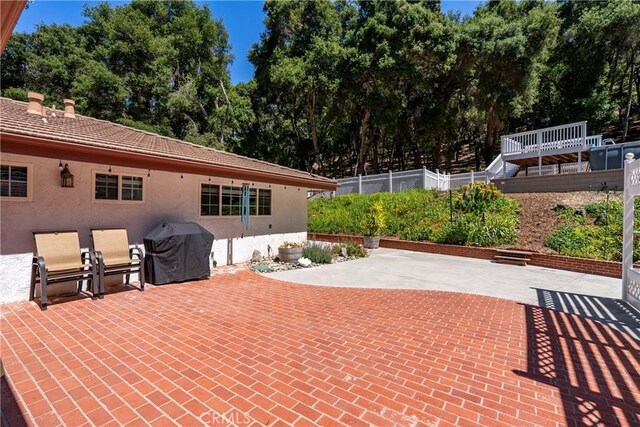 7735 Del Rio Rd, Atascadero, CA 93422 - view of patio with a grill