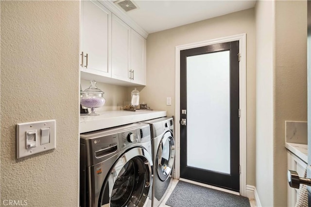 2937 Arboridge Ct, Fullerton, CA 92835 - laundry room with cabinet space and separate washer and dryer
