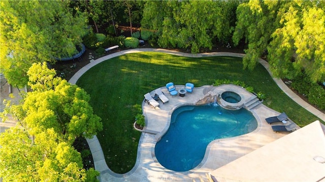 2937 Arboridge Ct, Fullerton, CA 92835 - aerial view of a pool area