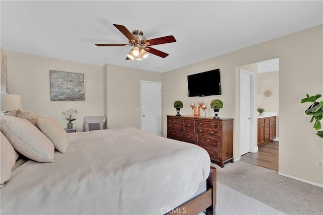 16315 Yorba Linda Ln, Fontana, CA 92336 - carpeted bedroom featuring baseboards and ceiling fan