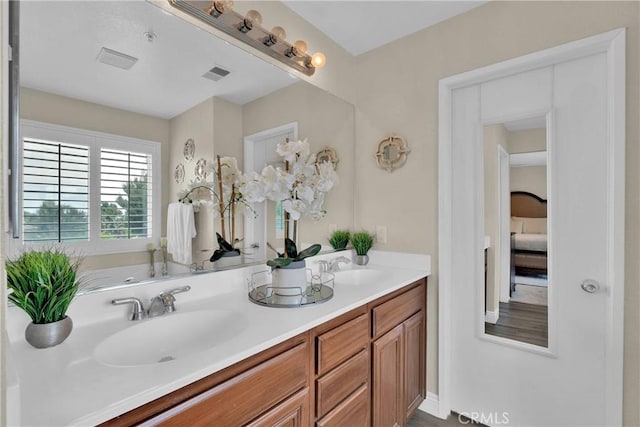 16315 Yorba Linda Ln, Fontana, CA 92336 - bathroom featuring connected bathroom and double vanity