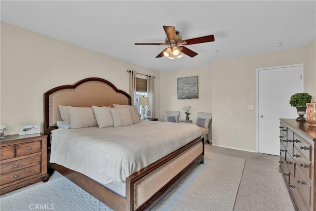 16315 Yorba Linda Ln, Fontana, CA 92336 - bedroom with light colored carpet and a ceiling fan