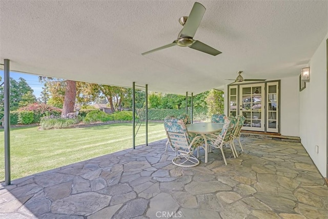 252 W 15th St, Upland, CA 91786 - view of patio with a ceiling fan