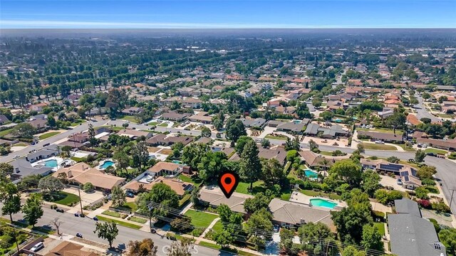 252 W 15th St, Upland, CA 91786 - aerial view of property's location featuring nearby suburban area and a pool