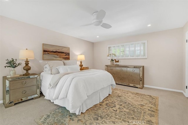 252 W 15th St, Upland, CA 91786 - bedroom with carpet floors, ceiling fan, and recessed lighting