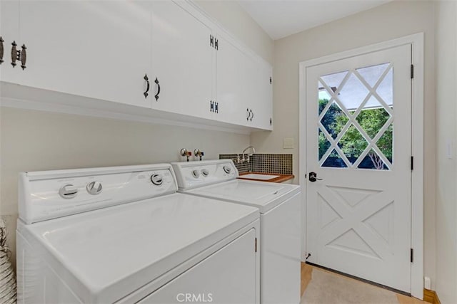 252 W 15th St, Upland, CA 91786 - washroom featuring cabinet space and independent washer and dryer