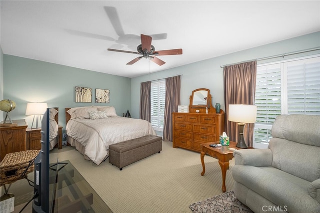 9676 Bloomfield St, Cypress, CA 90630 - bedroom featuring carpet flooring and a ceiling fan