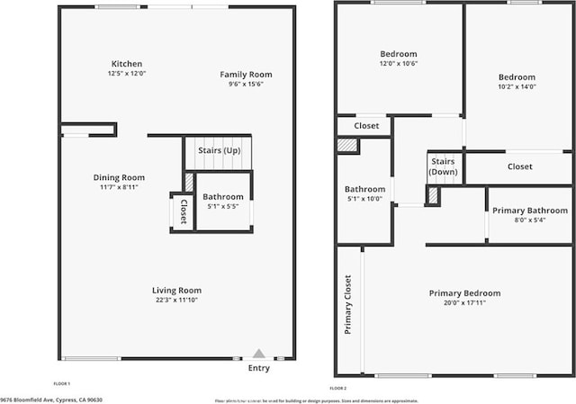 9676 Bloomfield St, Cypress, CA 90630 - view of home floor plan