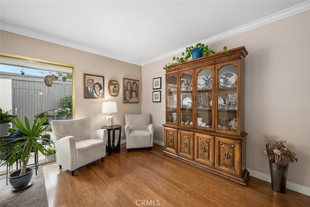 9676 Bloomfield St, Cypress, CA 90630 - living area with wood finished floors and crown molding