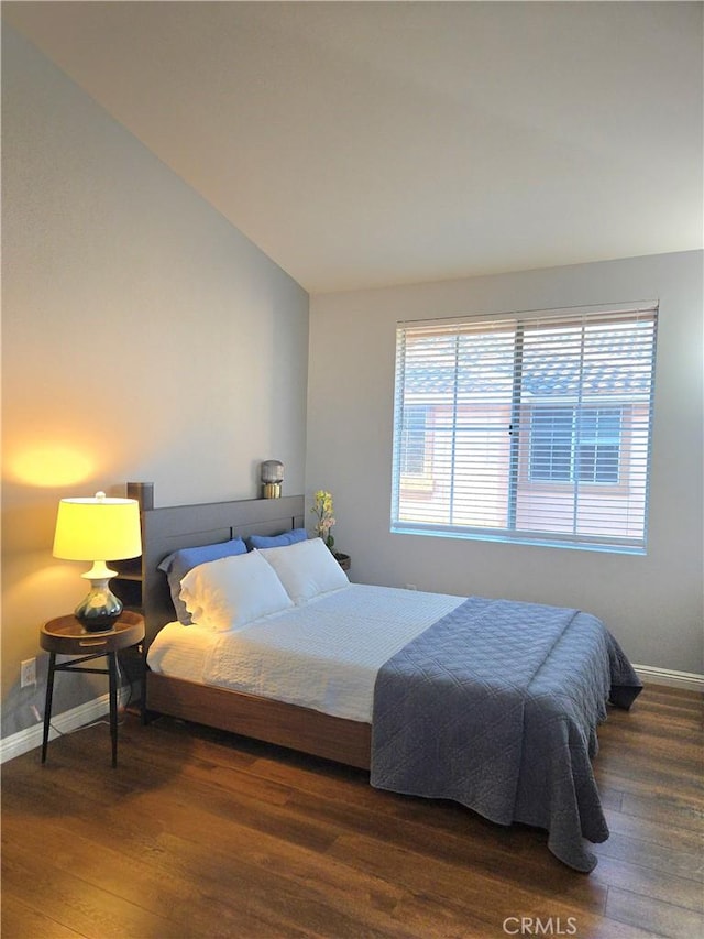 500 Tropea Aisle, Irvine, CA 92606 - bedroom with wood finished floors, multiple windows, and vaulted ceiling