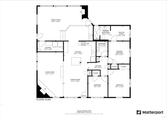 3833 Tomahawk Ln, San Diego, CA 92117 - view of floor plan / room layout