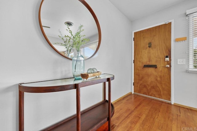 3833 Tomahawk Ln, San Diego, CA 92117 - foyer with wood finished floors and baseboards