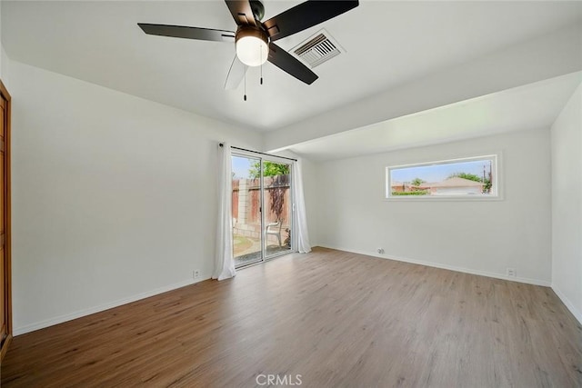 185 N Rodecker Dr, Azusa, CA 91702 - spare room featuring wood finished floors and ceiling fan