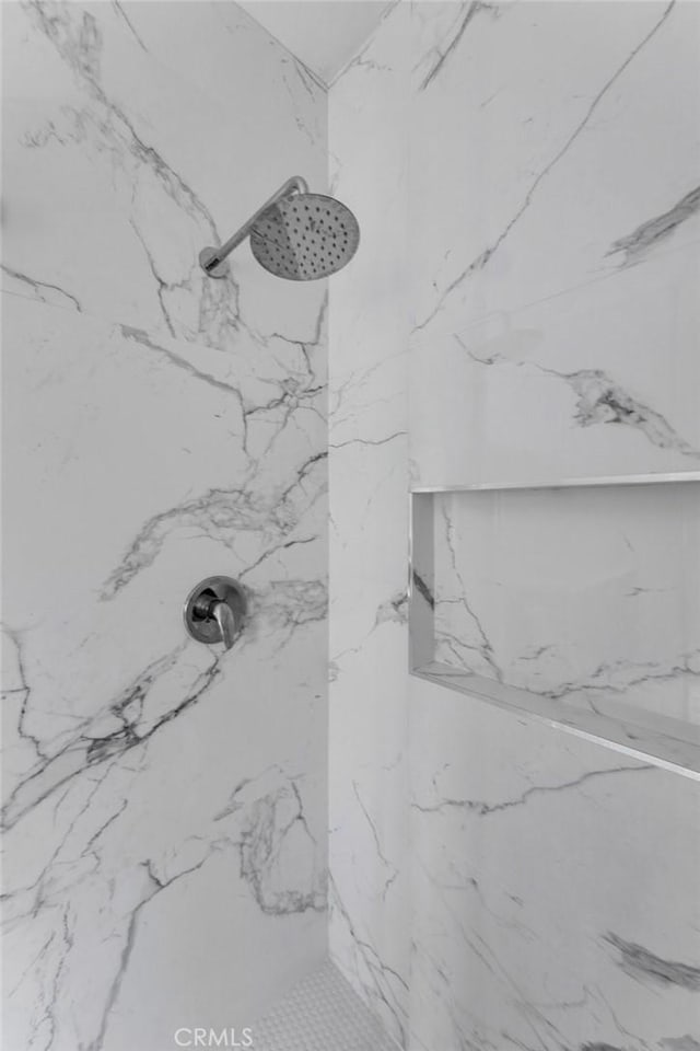 7419 N Mia Ln, Van Nuys, CA 91405 - bathroom view of a marble finish shower
