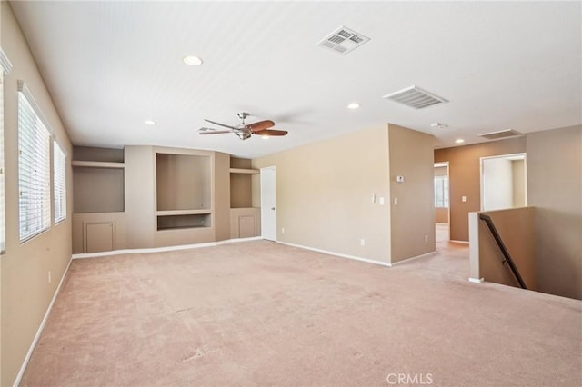 12910 Jersey St, Eastvale, CA 92880 - unfurnished room with recessed lighting, light carpet, and ceiling fan