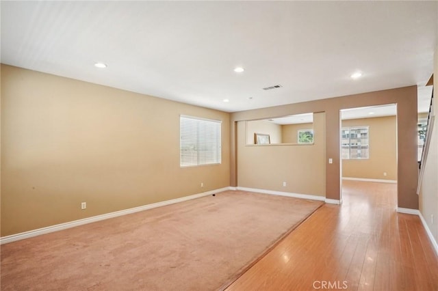 12910 Jersey St, Eastvale, CA 92880 - unfurnished room featuring light wood-style flooring and recessed lighting