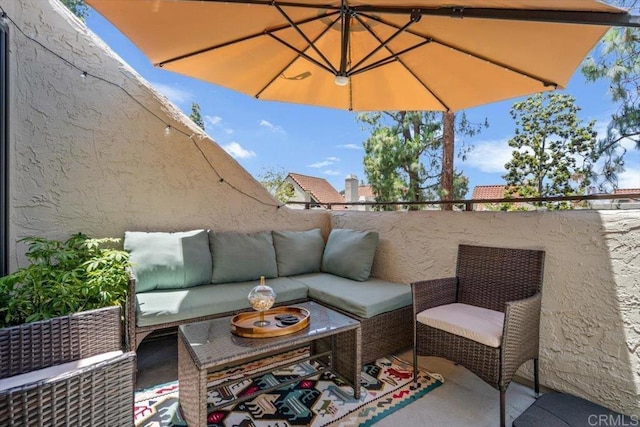 17915 Caminito Pinero Unit 264, San Diego, CA 92128 - view of patio / terrace with outdoor lounge area
