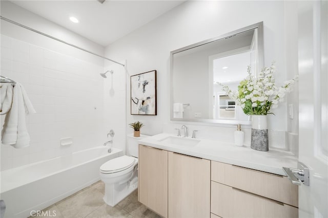 211 Wild Flower, Lake Forest, CA 92630 - full bath with vanity, shower / bath combination, and tile patterned floors