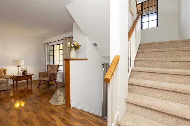 854 N Harbor Blvd, La Habra, CA 90631 - stairs featuring wood finished floors