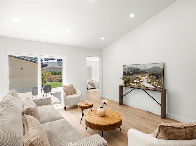 11410 Reseda Blvd, Porter Ranch, CA 91326 - living room featuring light wood finished floors and recessed lighting