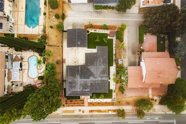 11410 Reseda Blvd, Porter Ranch, CA 91326 - drone / aerial view of a pool