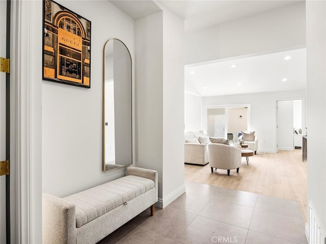 11410 Reseda Blvd, Porter Ranch, CA 91326 - corridor with recessed lighting and tile patterned flooring