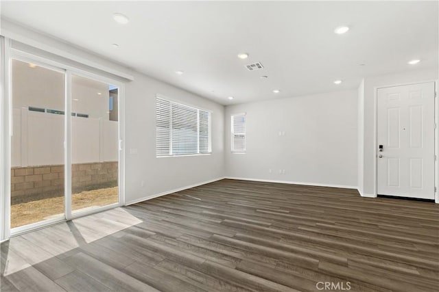 36390 W Flare, Winchester, CA 92569 - spare room with dark wood-type flooring and recessed lighting