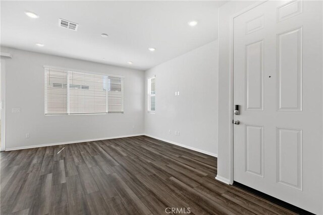 36390 W Flare, Winchester, CA 92569 - unfurnished room featuring dark wood finished floors and recessed lighting