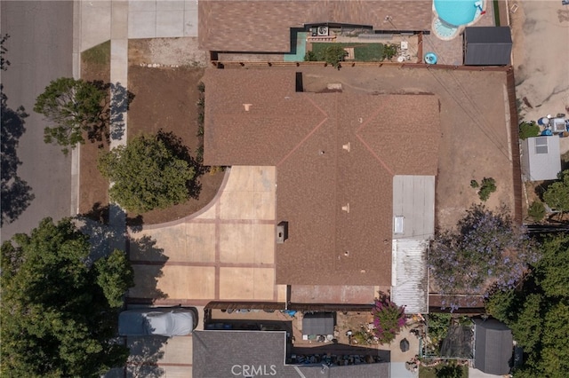 4215 Sherman Dr, Riverside, CA 92503 - drone / aerial view of a pool area