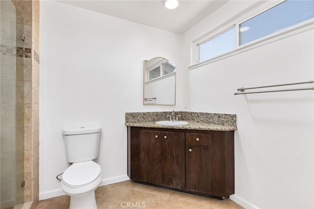 4215 Sherman Dr, Riverside, CA 92503 - full bath with vanity, tiled shower, and tile patterned floors