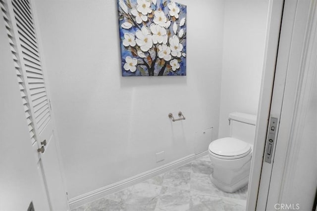 28639 Quaint St, Agoura Hills, CA 91301 - bathroom featuring marble look tile flooring and toilet