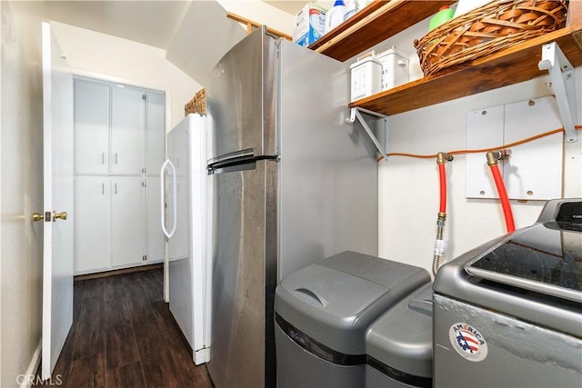 4725 Arena Ave, Atascadero, CA 93422 - washroom featuring dark wood finished floors