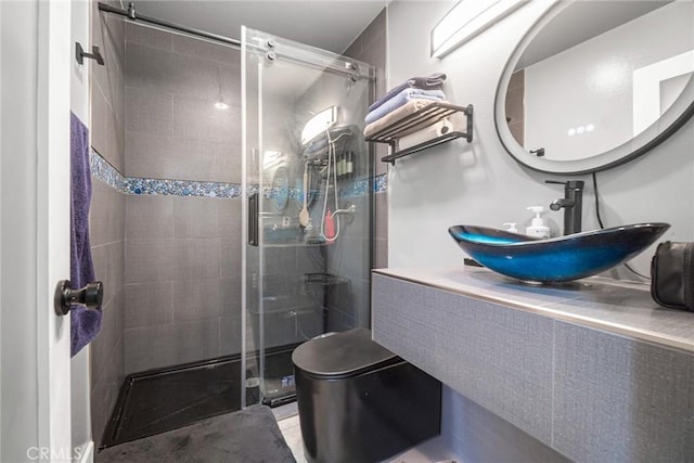 1566 Pine Ave Unit 207A, Long Beach, CA 90813 - bathroom with a stall shower and a sink