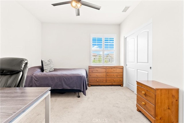 27 Cache St, Rancho Mission Viejo, CA 92694 - bedroom with light colored carpet and a ceiling fan