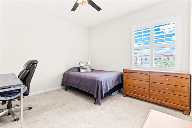 27 Cache St, Rancho Mission Viejo, CA 92694 - bedroom with light colored carpet, ceiling fan, and an office area