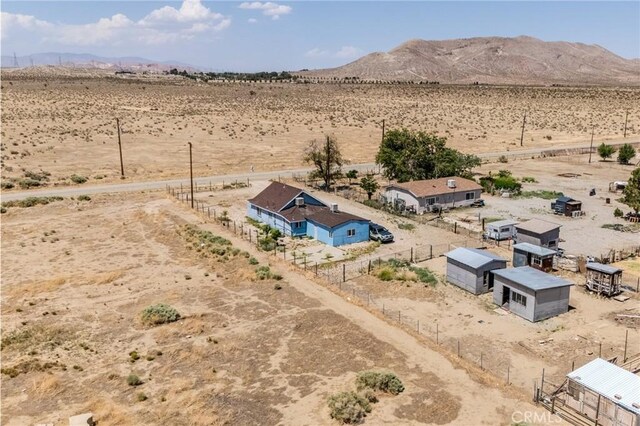 9668 W Rosamond Blvd, Rosamond, CA 93560 - aerial view of sparsely populated area with a desert landscape and mountains